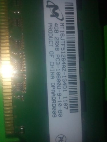 Memoria RAM 4GB 1 Micron MT16JTF51264AZ-1G4D1