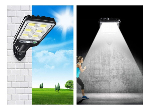 72cob Potentes Luces De Calle Solares Al Aire Libre Solar