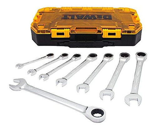 Juego De Llaves De Trinquete Combinadas Dewalt, Sae De 8 Pie