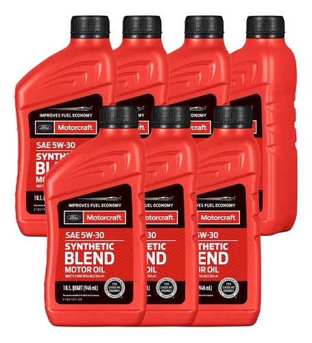 Aceite Genuino Ford Motorcraft® Sae 5w30 (7 Unidades) 6.6 Lt