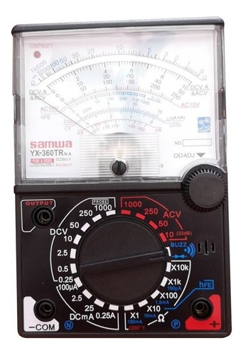 Yx-360trn - Multimeter Analógico (plástico)