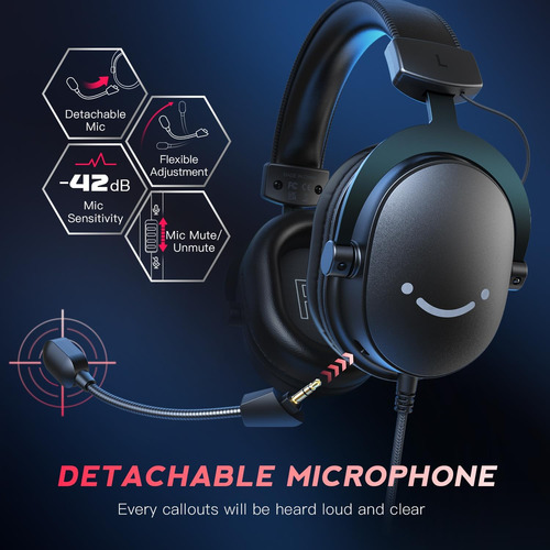 Auriculares Fifine Gaming Para Pc, Auriculares Usb Con So...