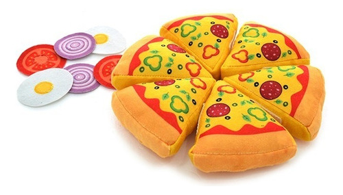 Pizza Peluche En Caja Con Accesorios   