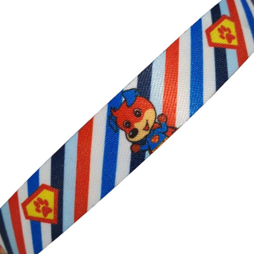 Fita Polipropileno Estampada 25mm (2,5cm) - 25mt Cor Azul