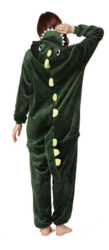 Pijama Enterito Con Capucha Cocodrilo Niños Y Adultos