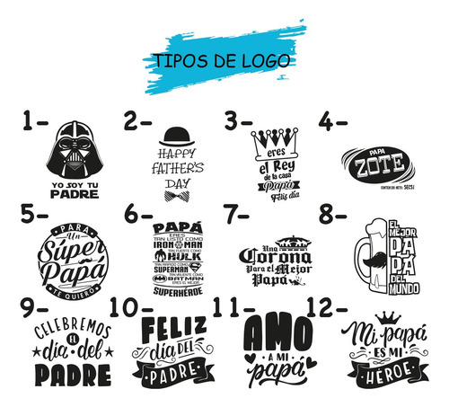 Termo Día Del Padre, Personalizado, Acero Inoxidable Negro