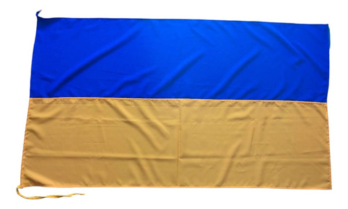 Bandera Ucrania 100 X 60cm En Tela De Buena Calidad 