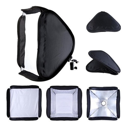 Softbox 60x60 + Rotula + Bolso Para Flash Speedligh