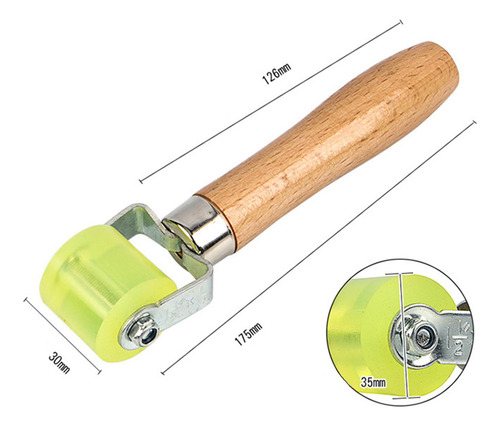 Rolo De Roda De Aplicação De Longo 175mm Largura 3cm