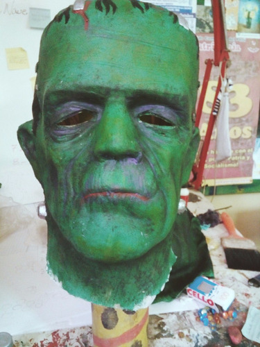 Mascara Frankenstein Halloween Latex