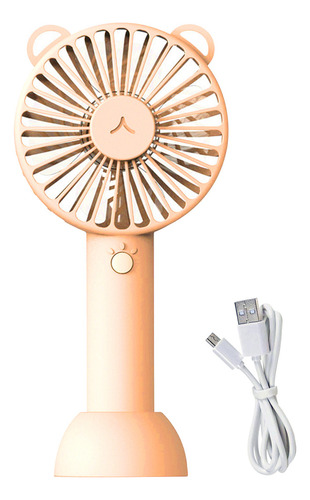 Pj Ventilador De Mano Con Base Mini Ventilador Portátil 3