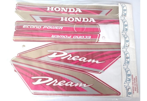 Jogo De Faixas Honda Dream 1995 Vermelha Lbm