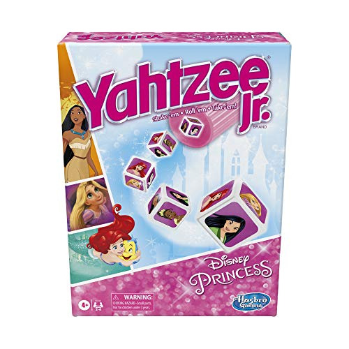 Yahtzee Jr.: Disney Princess Edition - Juego De Mesa Para Ni