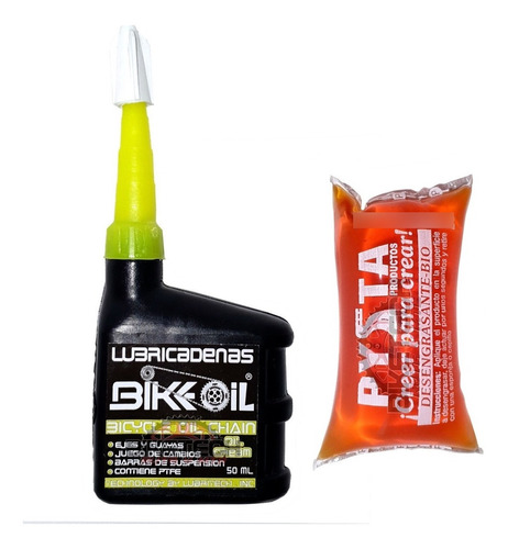 Kit Lubricante Cadena Bikeoil + Desengrasante Gratis