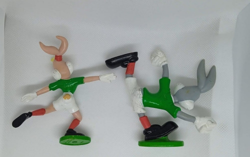 Figuras Bugs Y Lola Bunny Futboleros (Usado)