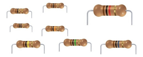 800un Resistor 1/4w - 1r 10r 100r 1k 10k 100k 1m 10m