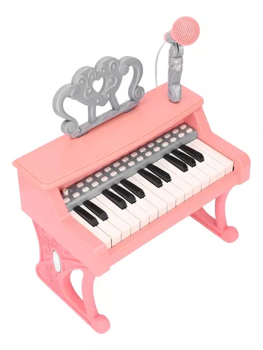 Piano Infantil Custom - 25 teclas - Rosa