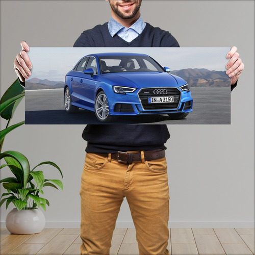 Cuadro 30x80cm Auto 2016 Audi A3 Sedan S Line 42 109