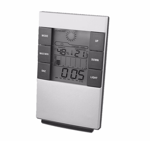 Relogio De Mesa Estação Meteorologica Temperatura Umidade