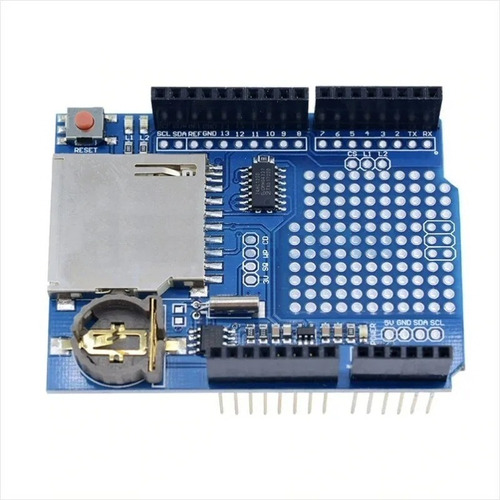 Shield Datalogger Para Arduino Uno R3, Mega, Soporta Sd Card