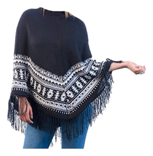 Ponchos De Lana De Alpaca Juvenil Adultos Talle Unico