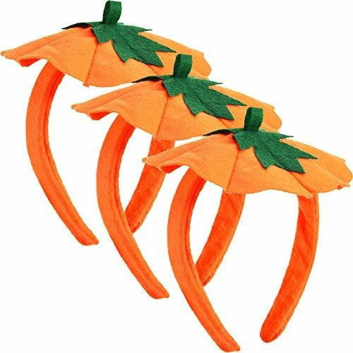 3 Piezas De Diademas De Calabaza De Halloween, Aros De Calab