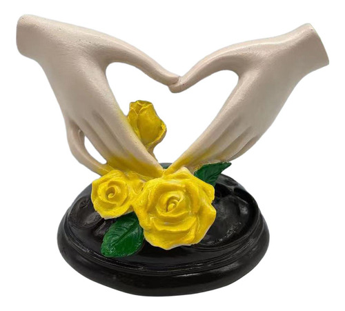 Estatua Artística De Mano Con Forma De Corazón, Pequeño