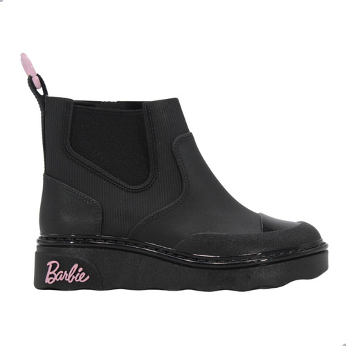 Bota Meninas Grendene Kids Barbie Heart Bag Casual Preto