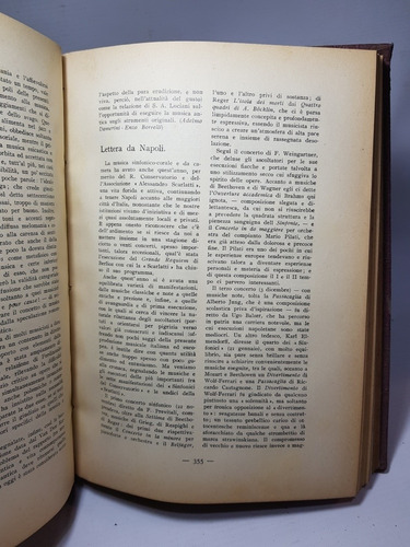 Imagen 7 de 10 de La Rassegna Musicale 1939 Antiguo Libro Italiano Mag 56233