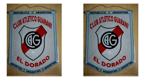 Banderin Grande 40cm Guarani El Dorado Misiones