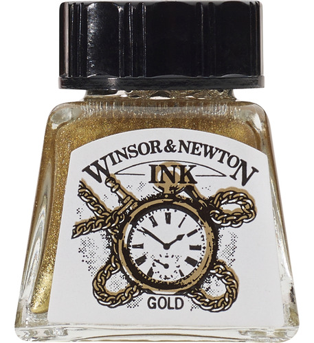 Tinta Para Dibujo Winsor & Newton 14ml - Oro O Plata