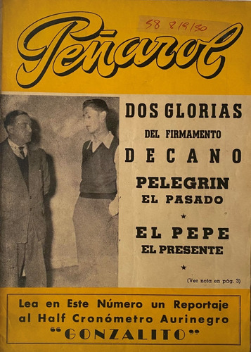 Peñarol La Revista Del Campeón De Campeones Nº 58 1950, Ez4