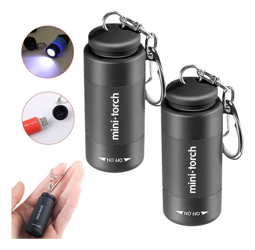 Linterna Led Con Carga Usb, 3 Unidades, Linterna Impermeable