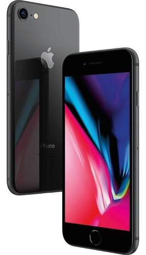 Usado: iPhone 8 64gb Cinza Tela 4.7 Ios 4g Câmera 12mp- Laol
