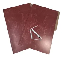 Comprar Carpeta Fibra Marron Oficio (paquete 50 + Ganchos)