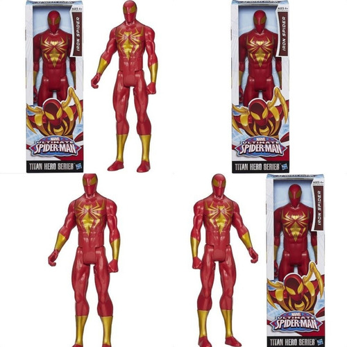Boneco Iron Spider Marvel 30cm Articulado Da Hasbro.