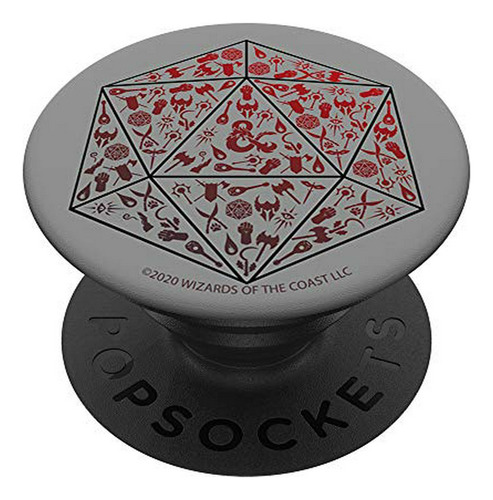 Dungeons And Dragons D20 Icon Fill Popsockets Grip Y Soporte