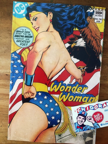 Comic - Wonder Woman #750 Artgerm Cover B Retro Vintage