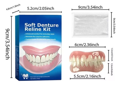 Juego Profesional De Prótesis Dentales De Silicona