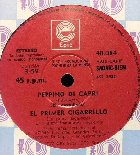 Simple Pepino Di Capri (el Primer Cigarrillo)