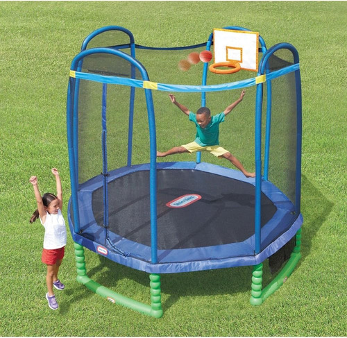 Little Tikes Trampolín 10 Pies Con Malla De Protección Negro Azul