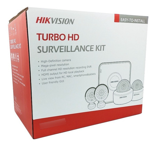 Kit Dvr Hd 720p 4ch 4bullet Ds-j142i / Ikseg