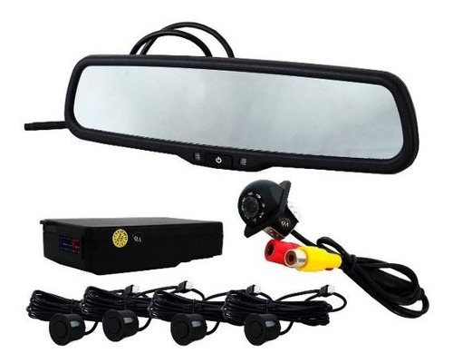 Espejo Retrovisor Con Pantalla (monitor), Con Camara De Reversa Y 4 Sensores De Reversa Marca: Extreme Modelo: Ex-sc437
