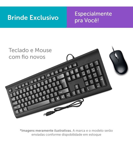 Imagem 7 de 10 de Cpu Barato Dell Optiplex Int I3 2g 4gb 500gb Mon17w Brinde