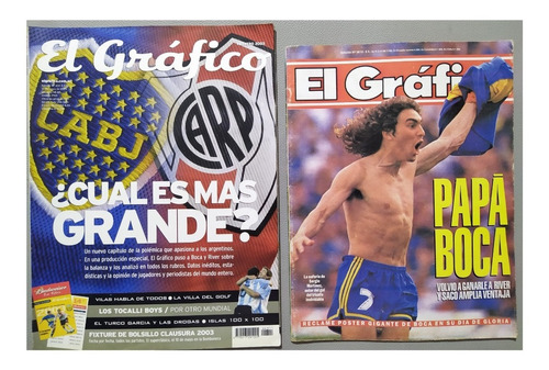 El Grafico - Boca - River 1992 - 2003  ( Precio X 02 Und )