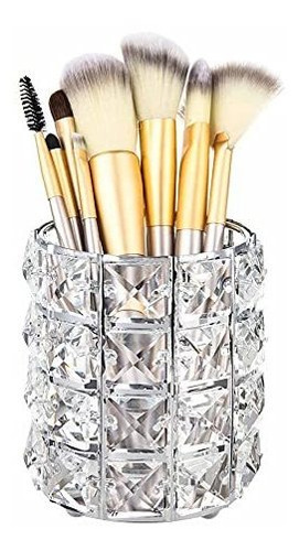 Paquete De 1 Soporte Para Brochas De Maquillaje De Cristal D