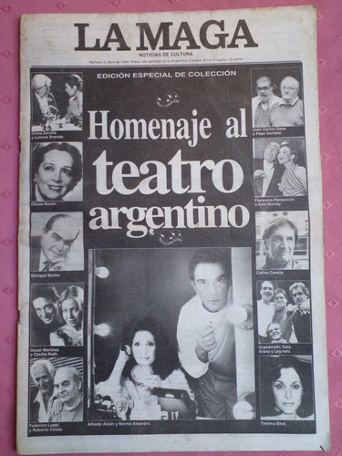 Revista La Maga Homenaje Al Teatro Argentino Alcón Sandrini 