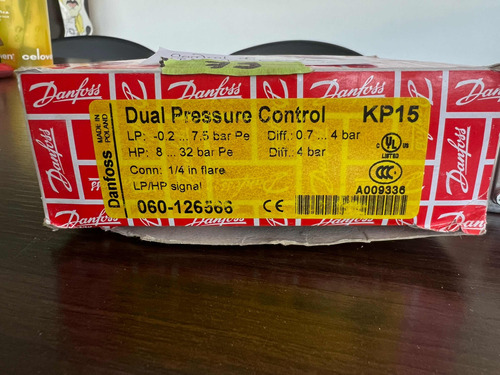 Presostato Danfoss Kp15 Dual  060-126566