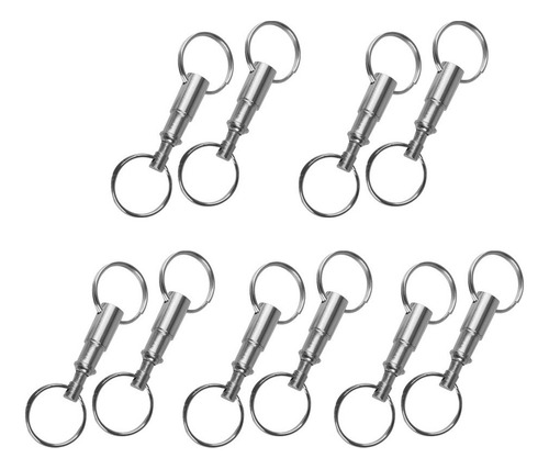 10x Desmontables Llaveros Liberación Rápida Poseedor Del