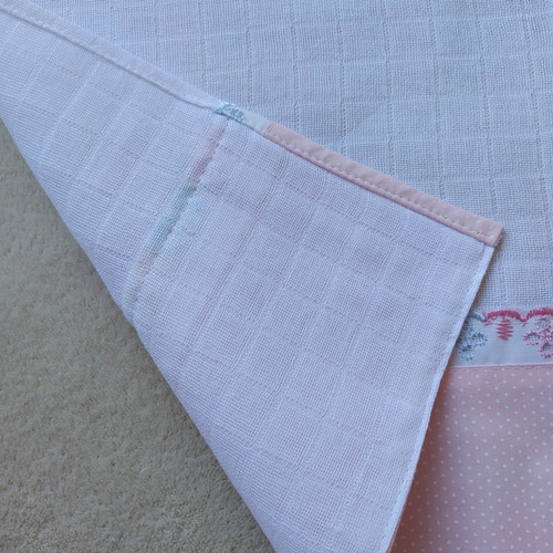 Kit 2 Fraldinhas De Boca Bebê Menina Poá Rosa Pronta Entrega
